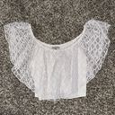 Charlotte Russe Stretchy White Lace Halter Top Tank stop Photo 0