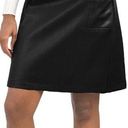 Bagatelle  Black Faux Leather Belted Bow Front Mini Skirt Size XS Photo 0