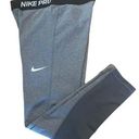 Nike  Pro Dri Fit Gray Exercise Leggings Womens Size Large Photo 0