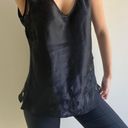 Oscar de la Renta Black Silk Vintage ODLR Tank Top  Photo 3