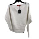 n:philanthropy  White Off Shoulder Ribbed Sweater Elda Size Medium New Photo 50
