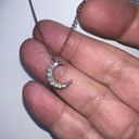 American Eagle AEO Crescent Moon Sparkly Necklace Photo 3