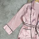 Mulberry THXSILK Women’s 19 Momme Mini Robe 100%  Silk Lotus Pink Size M Photo 4