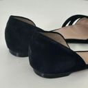 TESORI Black Suede Pointy Toe Flats Size 8 Photo 3