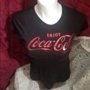 Coca-Cola  black tee shirt. Size Junior L. 15-17. Sort sleeve. 100% cotton Photo 1
