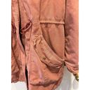 American Eagle  Parka Jacket Size Large Blush Rose Faux Fur Hood Supernatural Photo 2