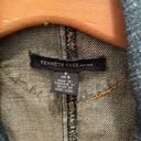 Kenneth Cole Vintage Y2K embroidered fitted denim jean jacket Photo 8