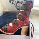 FREEBIRD by Steven  Bond Red Croco Sandals Size 9 BRAND NEW IN BOX - RARE Photo 1