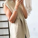 Banana Republic Wool In Italy Beige Oversized Blazer Vest/Sz:XS/NWOT Photo 0