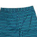 Tommy Hilfiger  Pencil Skirt Size 6 Navy Turquoise Pattern Cotton Stretch 30X20 Photo 6