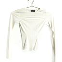 Naked Wardrobe  White Seam Snatched Top Size XS Photo 1