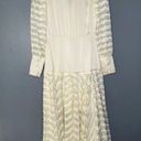 Alexis  Juliska Sheer-Paneled Maxi Blazer Dress/Gown NWT White/Ivory Size Small Photo 8