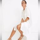 Madewell  Lightestspun Cover Up Maxi Shirtdress NWT XS Cream Featherweight Relax Photo 3