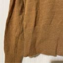 Treasure & Bond  Sweater Mock Neck Distressed trim Tan NWT Medium Photo 5