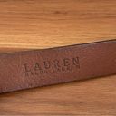 Ralph Lauren LAUREN  Brown Genuine Leather Horsebit Buckle Women's Belt M/L? Photo 15