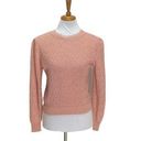 Harper Helen  Puffy Sleeve Sweater Pink Size S Vintage 80s Pastel Boho Spring Photo 0