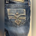 Rock Revival Size 28  Blue Jena Easy Skinny Rhinestone Embellished Jean Shorts Photo 10