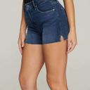 Good American  Cut Off Raw Hem High Rise Blue 464 Short 25 Photo 1