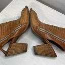 Paul Green  Cayanne Peep Toe Nougat Leather Sandal Size 5.5 Photo 4