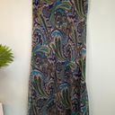 New York & Co. Blue Green Paisley Print Maxi Skirt  Photo 5