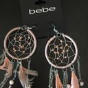 Bebe New  Suncatcher Feathers Beads Tassels Earring Photo 1