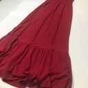 Caslon  Red Tiered Halter Maxi Dress casual summer Small Photo 6