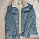 Topshop Sherpa Denim Jacket Photo 0