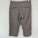 L.L.Bean  Womens Comfort Trail Pants Water Repellant Crop Leg Ash Size 8 Photo 5