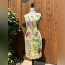 David Meister Mod Print Sheath Dress Size 4 EUC Photo 1