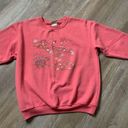 Northern Reflections VTG  Happy Bird Graphic Crewneck Sweatshirt Pink Salmon M Photo 4