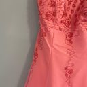 Cache Women’s Vintage pink rhinestones strapless  prom dress size 9/10 Photo 6