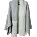 FATE. Please Yourself Gray and Cream Open Shawl Chunky Cardigan, EUC, Small Photo 4