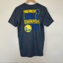 Nba Golden State Warriors 2018  finals champions gray short sleeve tee shirt Photo 3