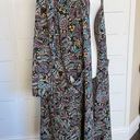 LuLaRoe  Black Multi Color Floral Vines Sweater Duster size M Photo 3