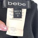 Bebe 00s  Vintage Y2K Black French Terry Drawstring Mini Skirt Photo 3