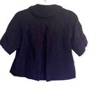 Tahari  Deep Purple Floral Velvet and Silk Like Interior Short Sleeve Shawl Photo 4