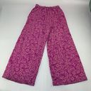 Knox Rose  Pink Paisley High Rise Wide Leg Lounge Pant M Photo 5