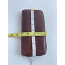 Butter Soft TUMI Chocolate Brown  Leather Double Zip Travel Wallet Photo 9