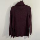 Sweaty Betty  Women's Black Cherry Shakti Turtleneck Chucky Knit Sweater Size L Photo 8