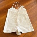 ZARA White Denim Romper / Playsuit Summer Shorts Photo 0