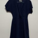 Madewell  Cross-Front Flutter-Sleeve Mini Dress Size Small Photo 0