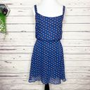 Bebop Blue & Red/Orange Hearts Sun Dress Size Small Photo 2