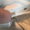 Guess  Linen Wash w/Destroy Mid Rise White Straight Leg Ankle Jeans Size 30 Photo 7