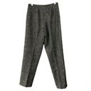 L.L.Bean  Women's Vintage Gray Wool Tweed High Waisted Trouser Pants Size 12 Tall Photo 1