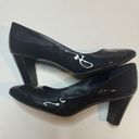 Ralph Lauren Black Patent Leather Kitten Heels Size 8.5 Photo 3