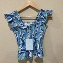 Hill House  the Paz top ocean kaleidoscope Size Small Photo 3