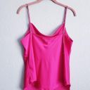 Rachel Zoe  Hot Pink Drape Front Cami with Rhinestone Drip Photo 3