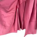 Talbots  Double Knit Long Blazer Jacket Double Breasted Pink Size 14W Photo 7