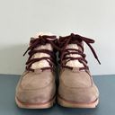 Sorel Harlow Cozy Ancient Fossil Lace Up Waterproof Suede Ankle Booties Photo 5