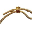 Twisted Vintage Gold  Rope Brooch Pin Photo 0